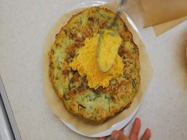 Кабачковый торт. Вкусная закуска из кабачков. Еда, Кулинария, Рецепт, Готовка, Кабачок, Закуска, Вкусно, Торт, Видео, Длиннопост