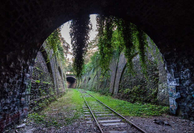 Птит Сантюр, заброшенная железная дорога в Париже европа, заброшенные места, фотографии