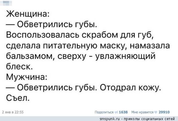 Обветрились губы
