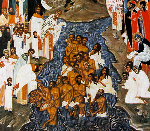 Фрагмент иконы «Крещение Руси»