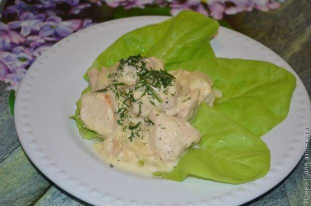 куриное филе в сметане с луком куриное филе в сметане с луком