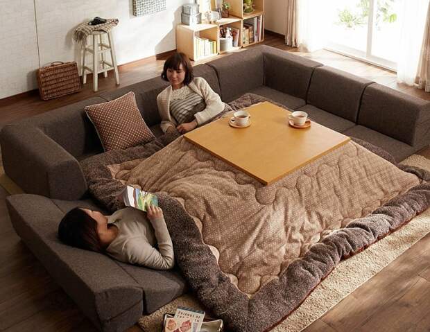 Котацу - японский гибрид одеяла и обогревателя.