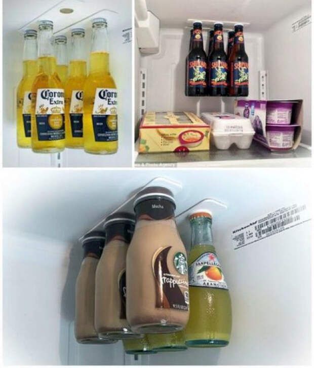 Магнитный держатель в холодильнике.