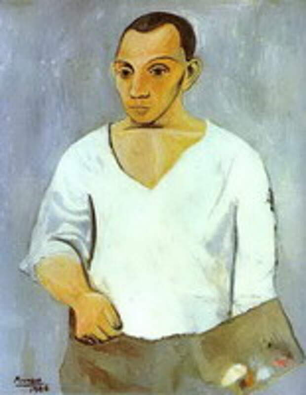 Пабло Пикассо. Автопортрет с палитрой. 1906