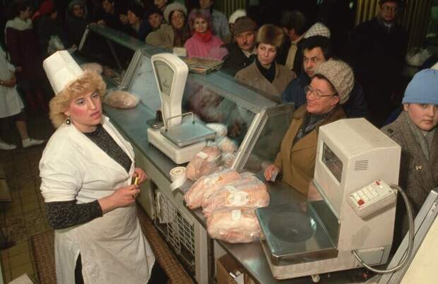 Московский рынок в 1990 году