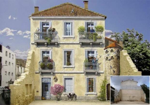 Яркие фасады домов Франции (12 работ)