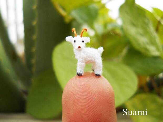 SuAmi: Крошечные вязаные фигурки животных (фото)
