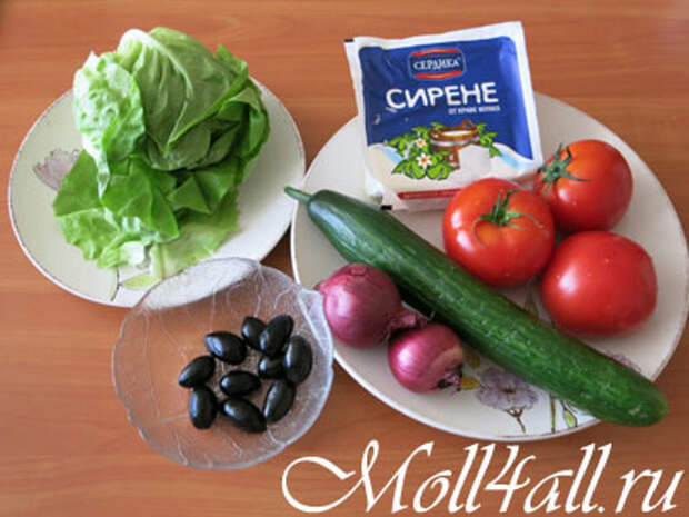 Продукты для болгарского салата