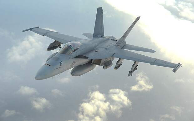 Военный самолет F-18, производство США. Источник изображения: 