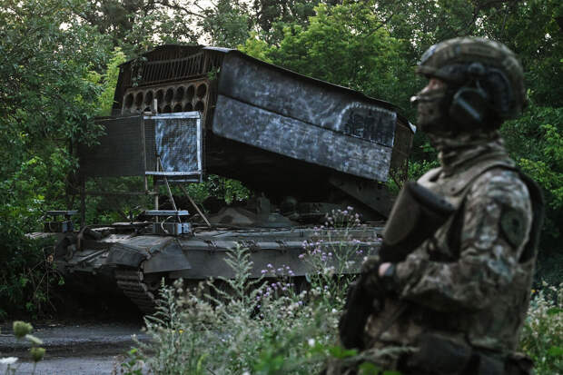 Минобороны: российские военные применяют робота на Авдеевском направлении