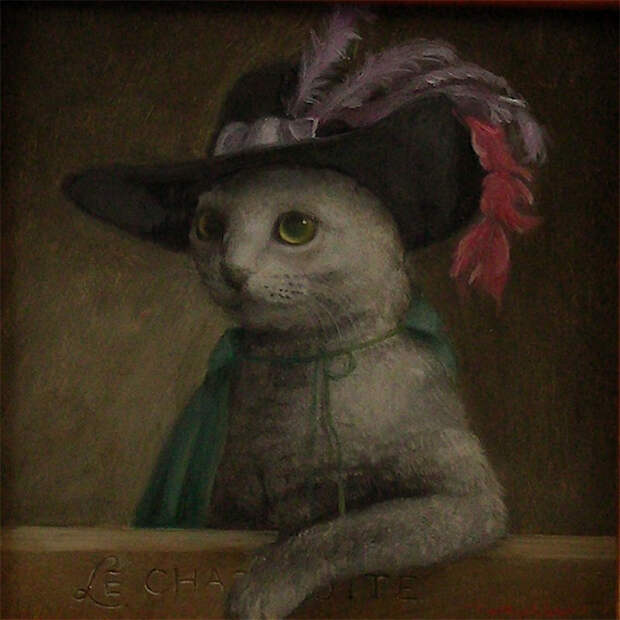 Коты — настоящие короли. Вот 8 картин, которые это доказывают