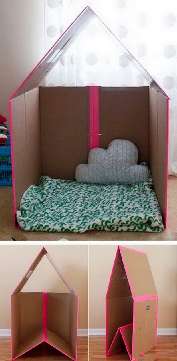 10 конструкций из картонных коробок, которые осчастливят ваших детей