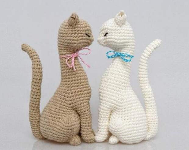 кошки вязание крючком