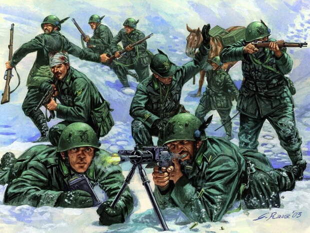 Военные картины Giuseppe Rava Военные картины Giuseppe Rava
