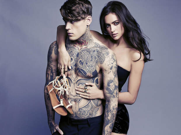 Ирина Шейк (Irina Sheik) и Стивен Джеймс (Stephen James) в фотосессии для Xti (весна-лето 2014), фото 7