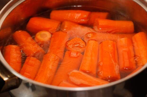 Морковь не нужно варить дольше 15 минут.
