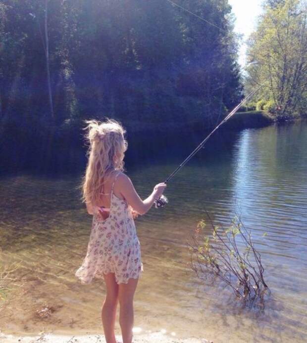 Девушки, которые хотят рыбачить