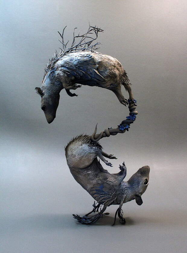 Нежные скульптуры животных Ellen Jewett