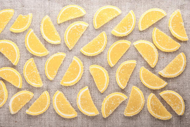 Цукаты из лимонных долек