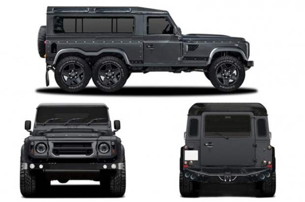 В Женеву привезут Land Rover Defender с колесной формулой 6x6