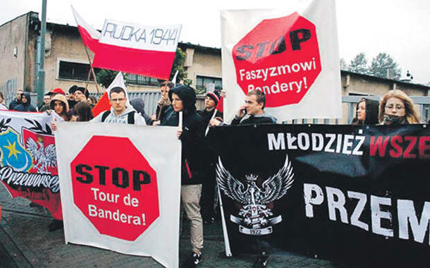 Поляки протестуют против разгула украинского  и не хотят распространения у себя соседской заразы