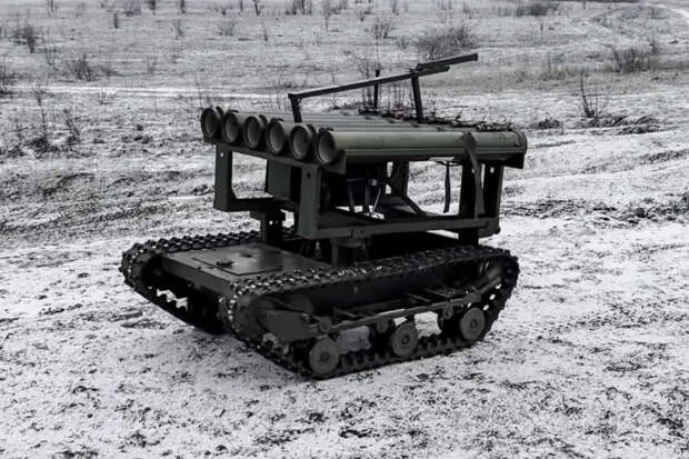 Платформа с огнемётами: наземный РТК «Рой»