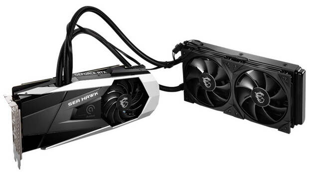 MSI выпустила GeForce RTX 3080 Sea Hawk X с гибридной системой охлаждения