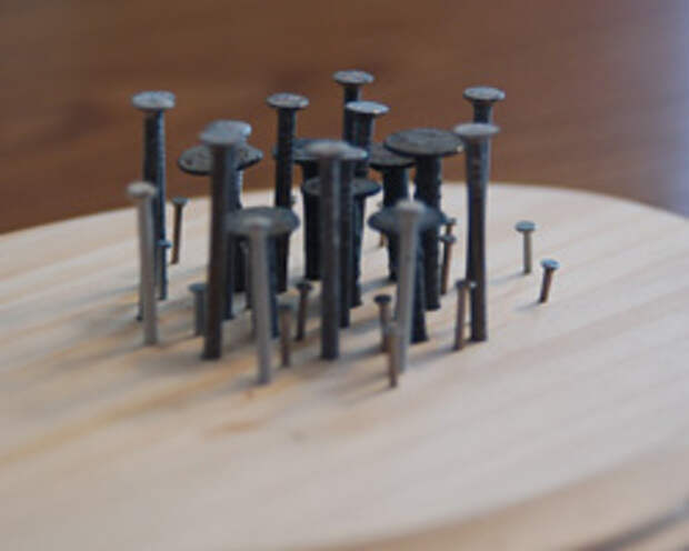 side view of nails