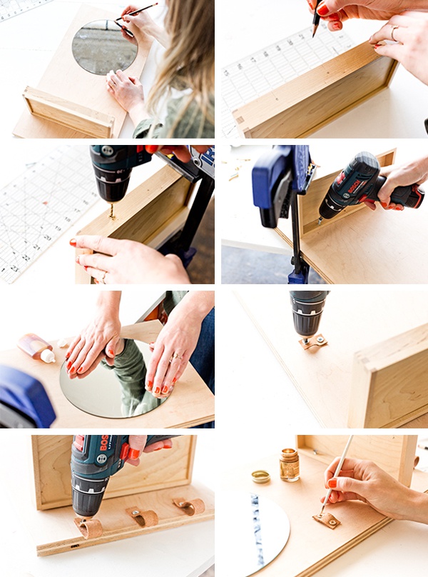 Зеркало органайзер в ванной комнате (Diy)