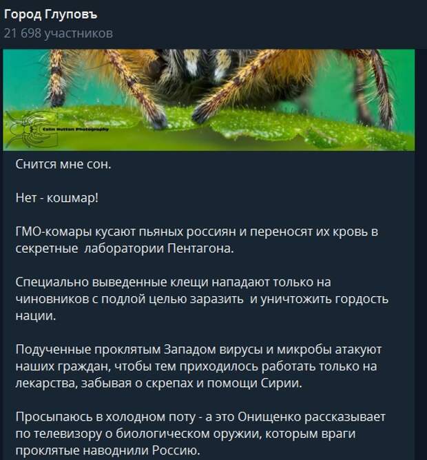 Онищенко разъяснил угрозы от биологического оружия