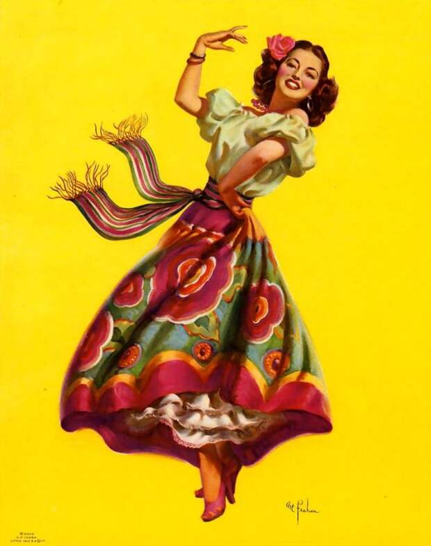 Красотки! Художник-иллюстратор Art Frahm (1907-1981)