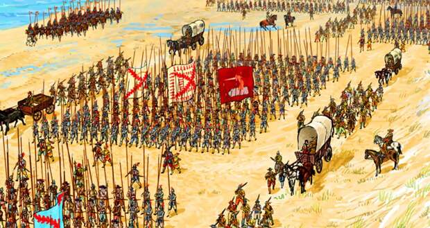 Испанская терция в пути. Художник: Marcos Bustillo