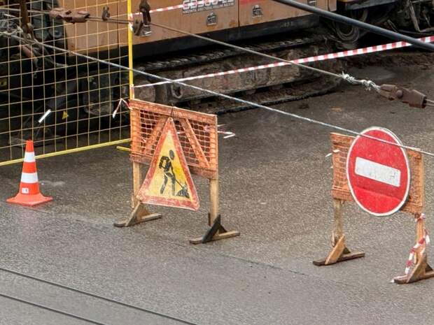 В Туле перекрыли участок улицы Л. Толстого от Свободы до Ф. Энгельса
