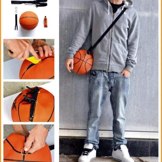 DIY basketball bag ^^ try it on