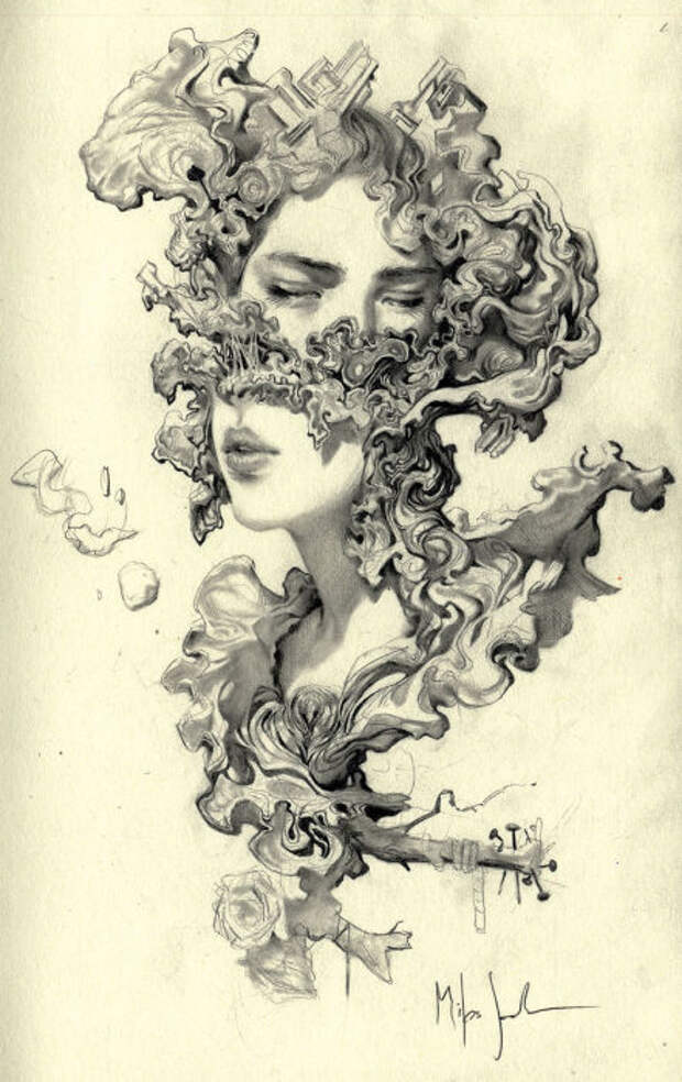 Лица. Автор: Miles Johnston.