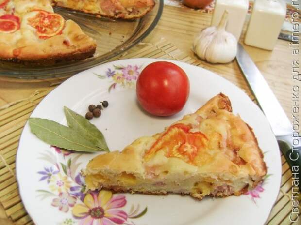 Пирог с ветчиной и сыром Пирог с ветчиной и сыром