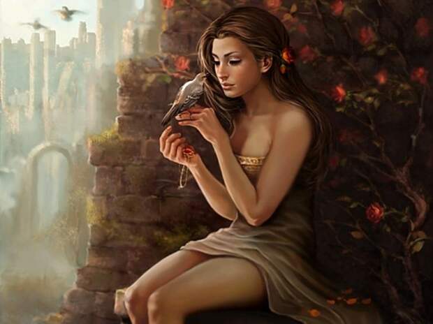 РИСОВАННЫЕ ДЕВУШКИ В СТИЛЕ FANTASY