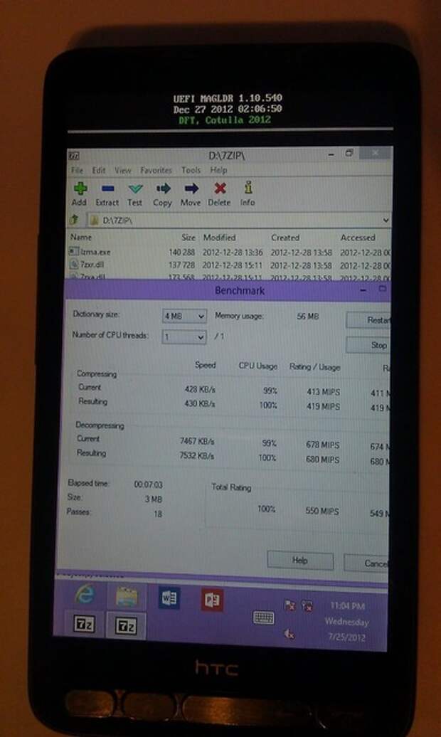 Windows RT на HTC HD2