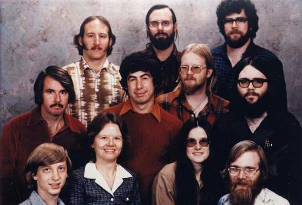 The Microsoft staff in 1978