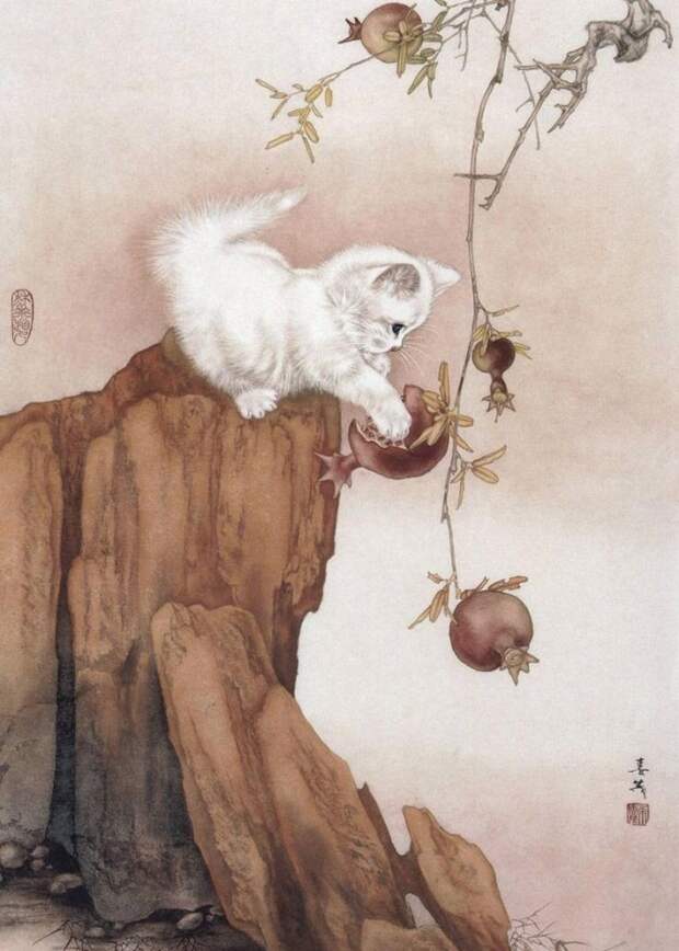 Животные в картинах Tang Jiang (27 работ)