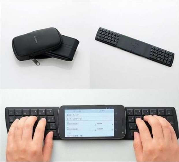 3. Портативная клавиатура для смартфона для дома, изобретения, прикольные вещи