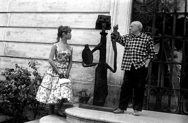 Brigitte Bardot et Pablo Picasso