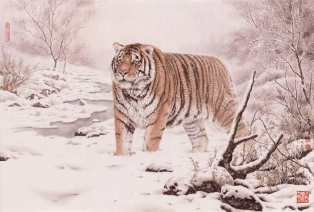 Животные в картинах Tang Jiang (27 работ)
