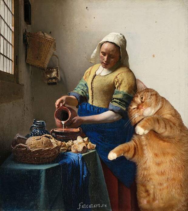 шедевры и рыжий толстый кот (11)