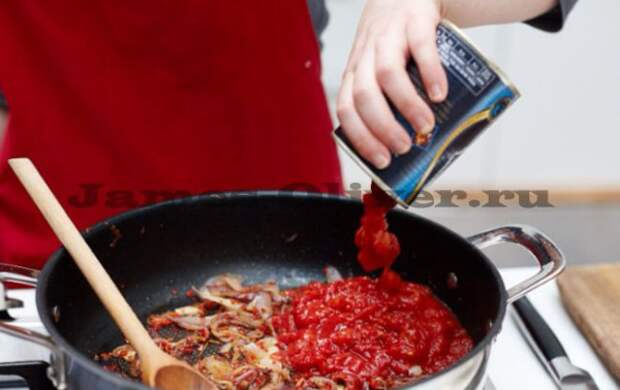 Запеченная сицилийская паста с морепродуктами