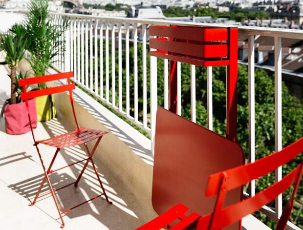 Идеи для балкона, складной столик на балкон