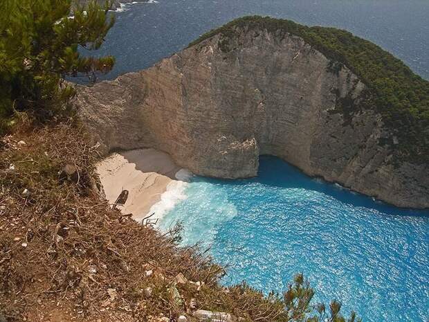 Греция. Голубые пещеры острова Закинтос греция, остров, пещеры, путешествия