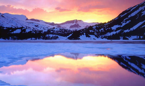 10 самых красивых замерзших озер планеты