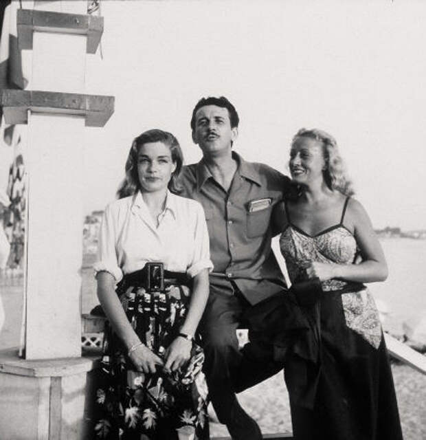1949 - Simone SIGNORET, François VILLARD, Jeannine FRANCEY (415x429, 37Kb)