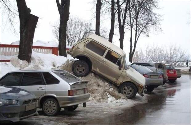 Чудеса парковки parking, авто, курьез, парковка